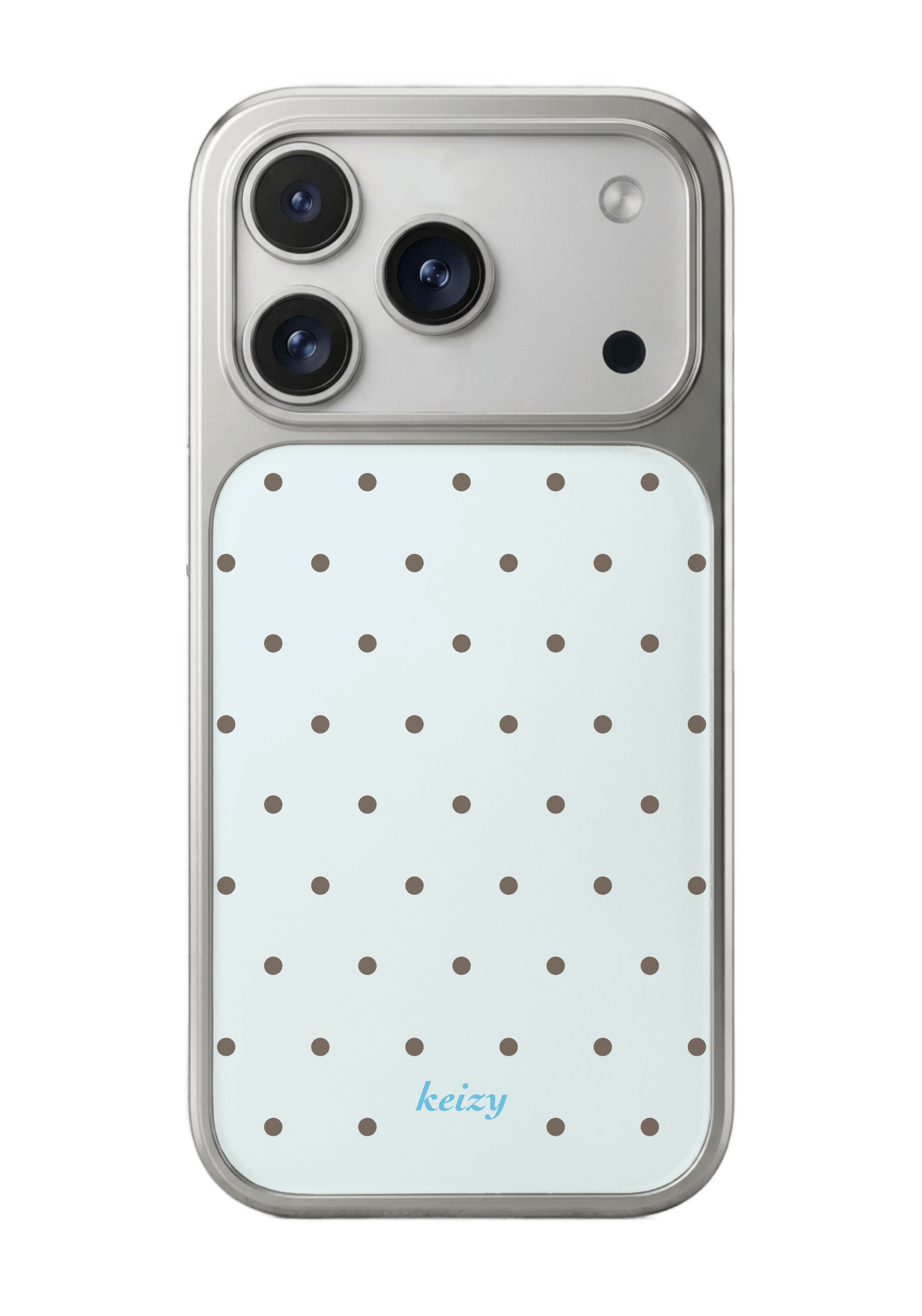 [silver edge] polka dots