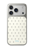 [silver edge] polka dots