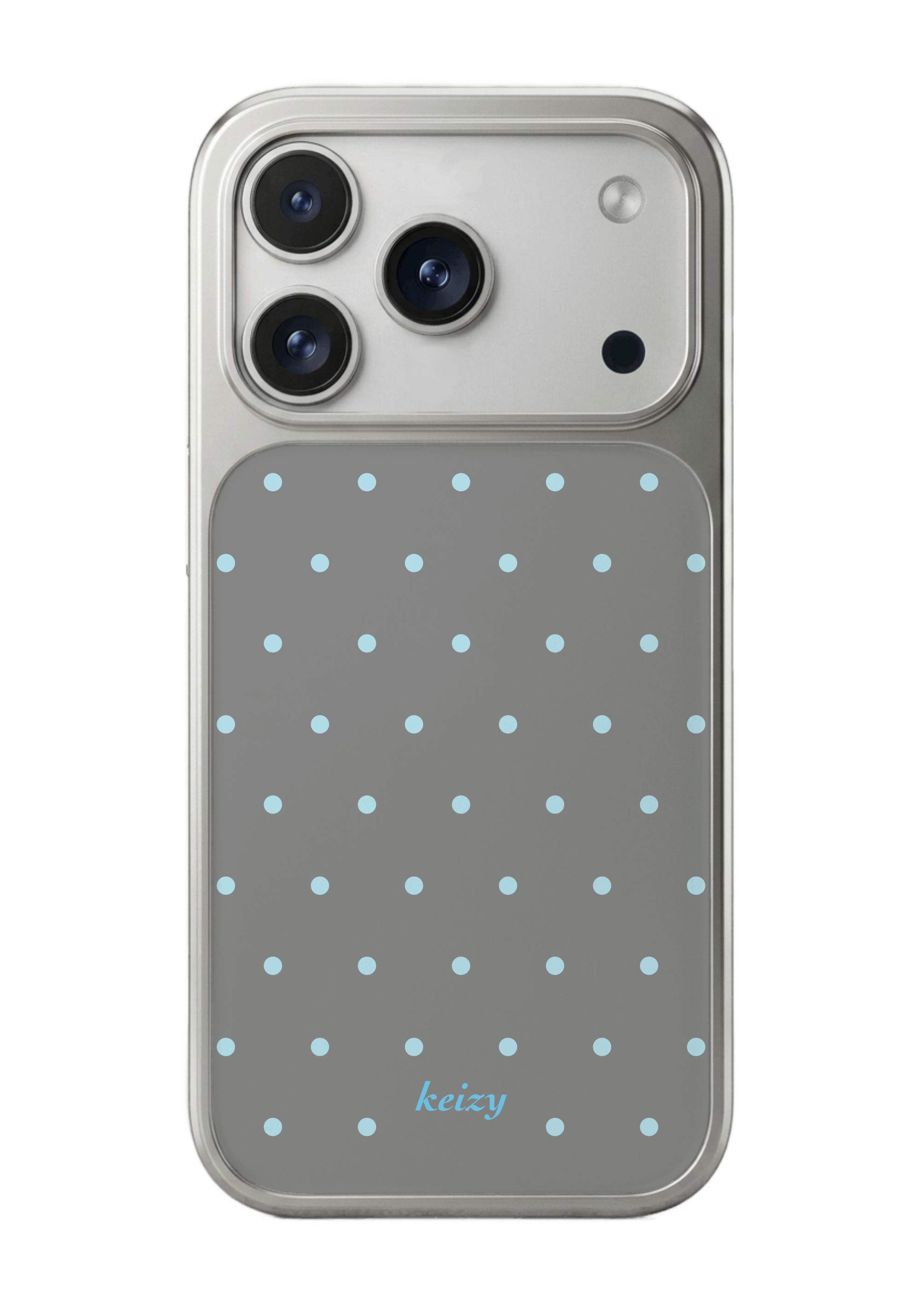 [silver edge] polka dots