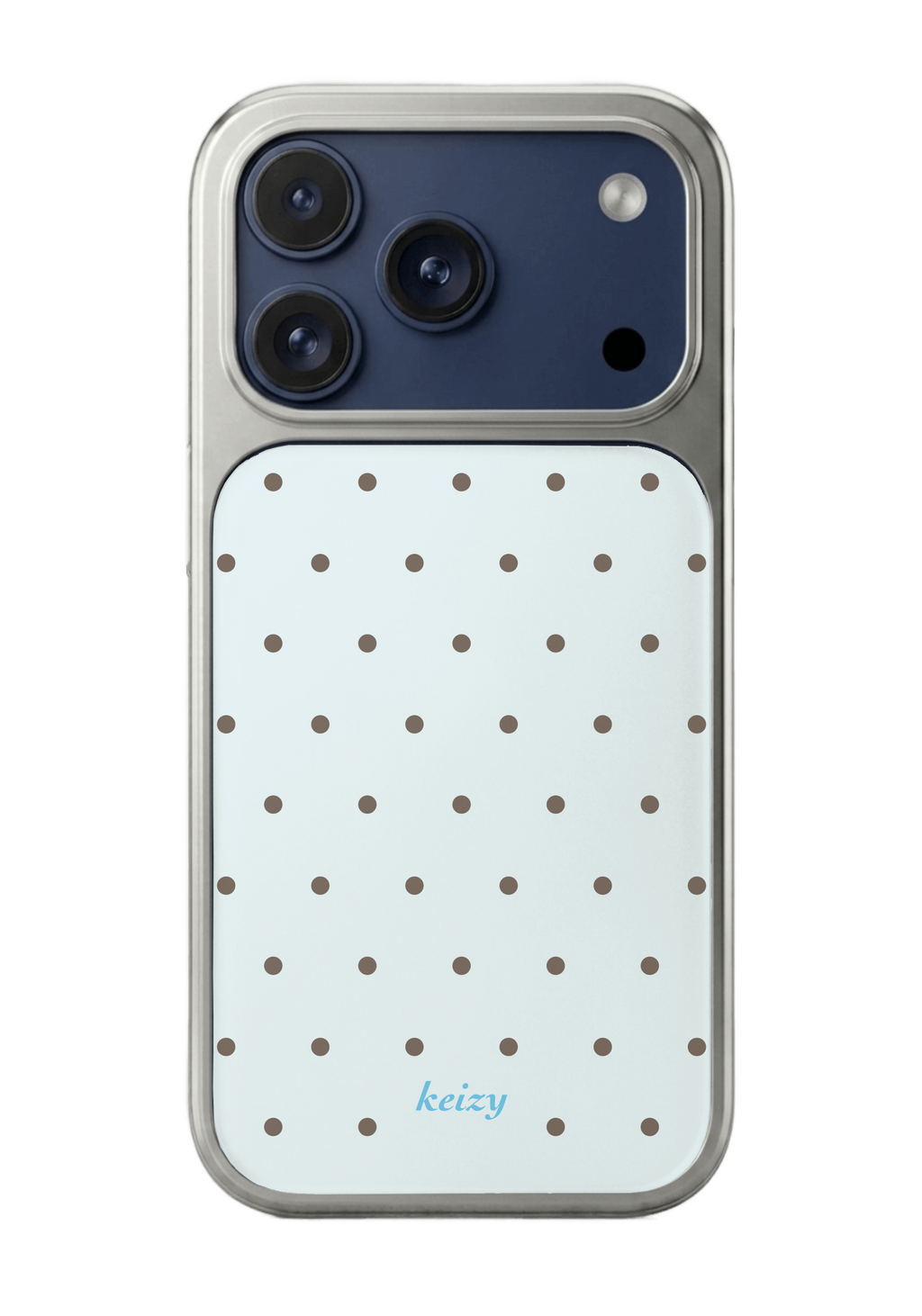 [silver edge] polka dots