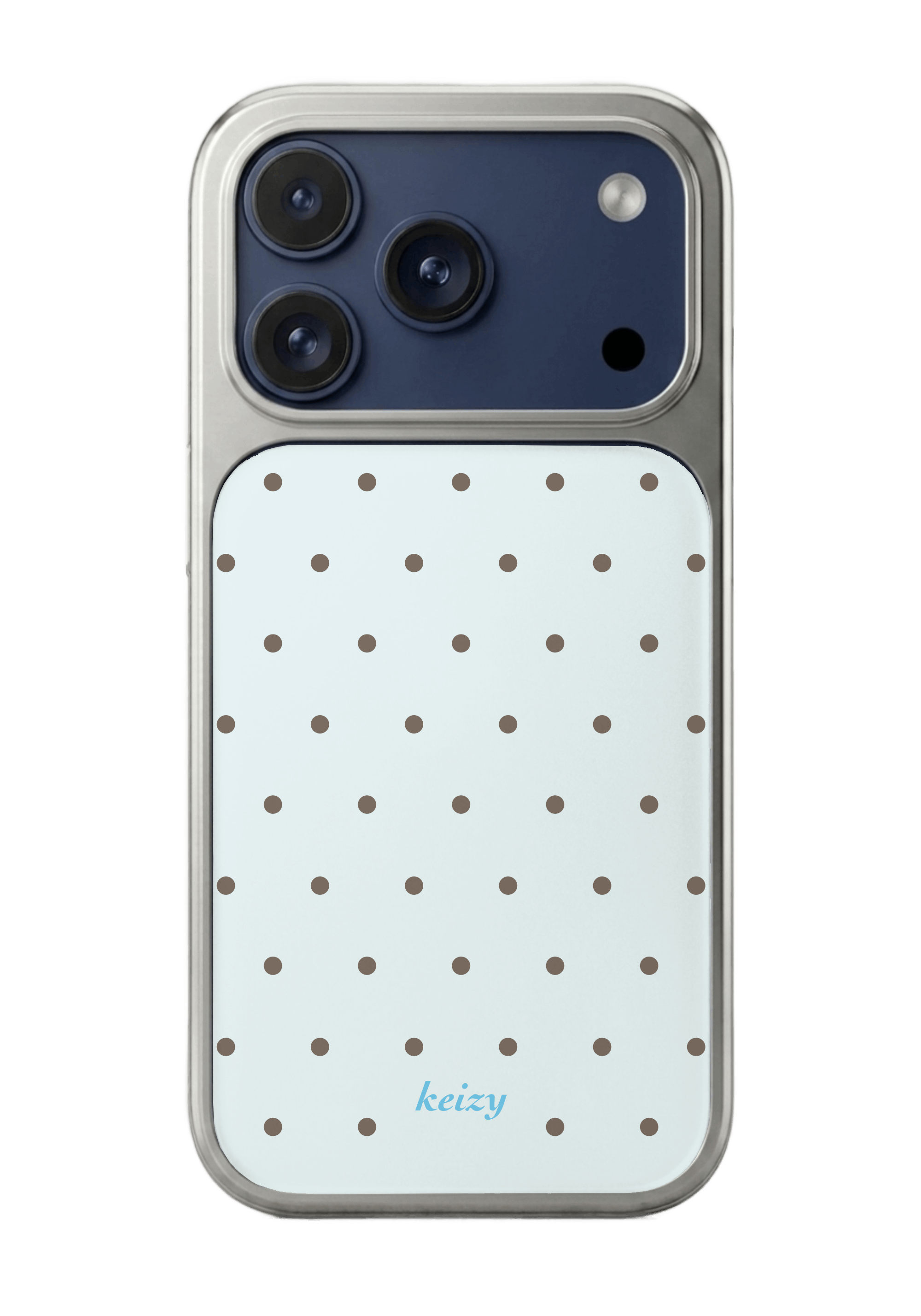 [silver edge] polka dots