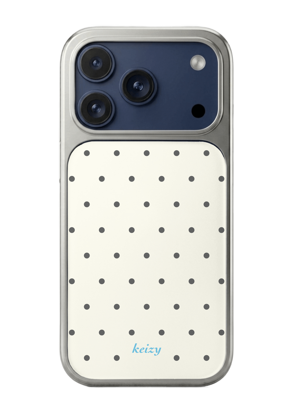 [silver edge] polka dots