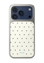 [silver edge] polka dots