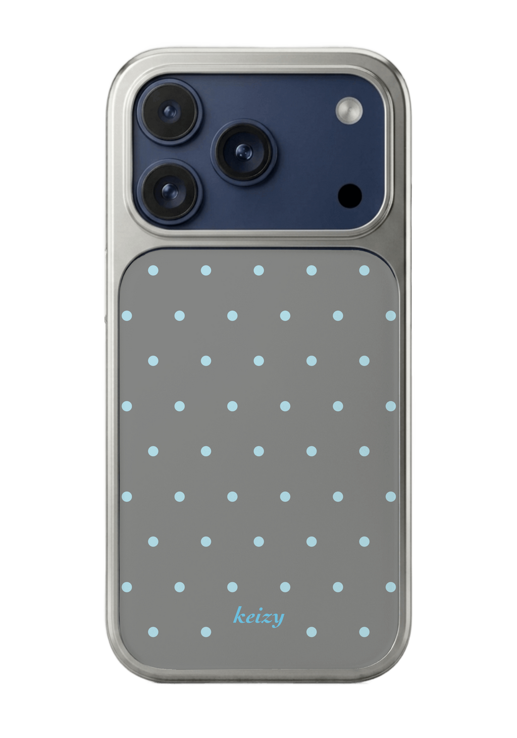 [silver edge] polka dots