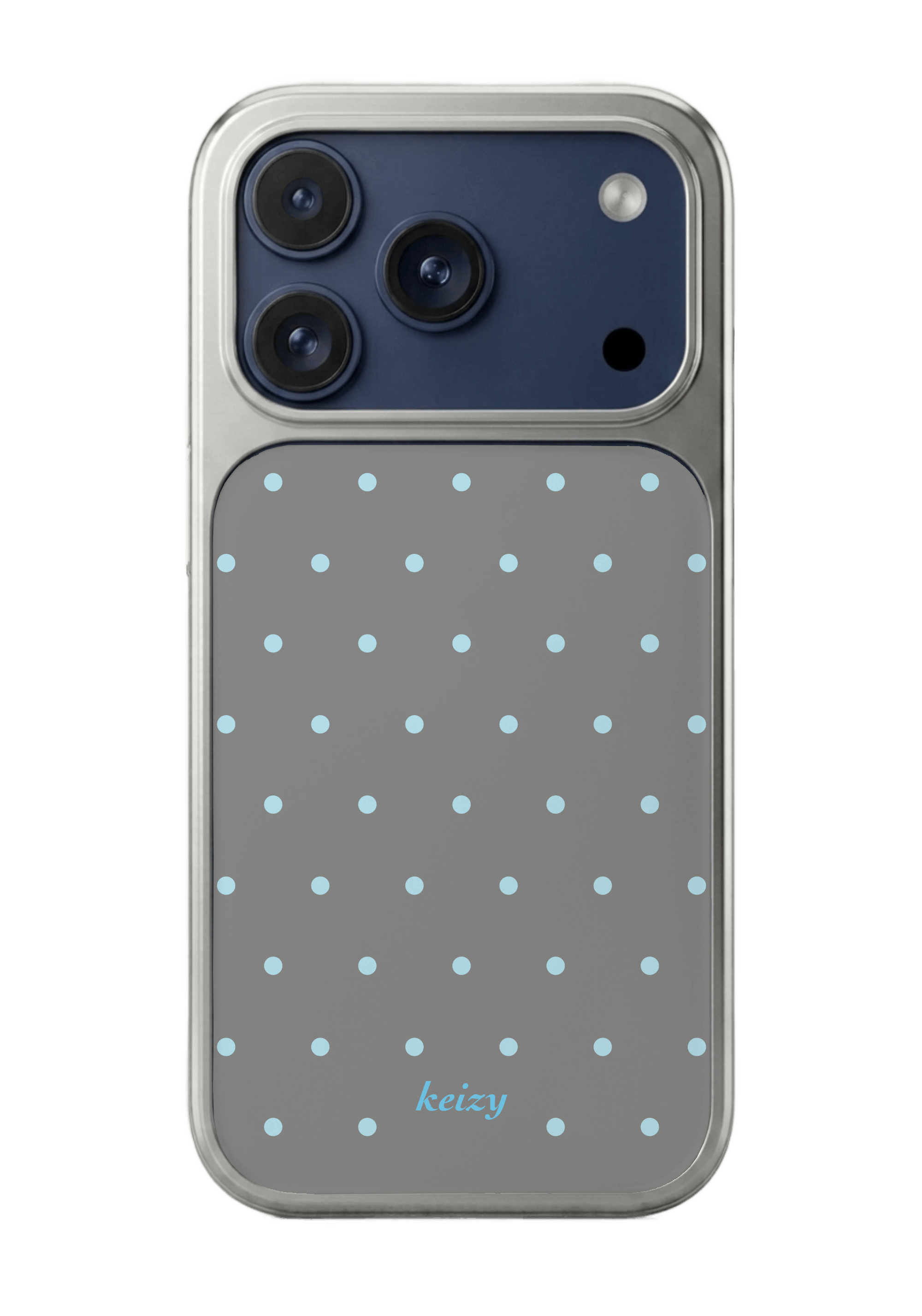 [silver edge] polka dots
