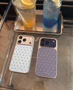 [silver edge] polka dots