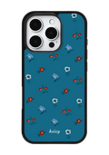 denim floral